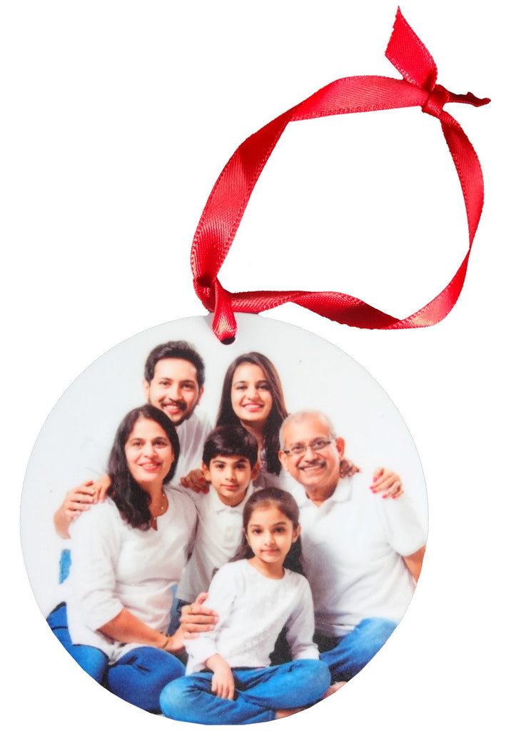 Ornament Circle-Wallsky w/ ribbon Standard Series Blank Duraluxe 4" 1pc