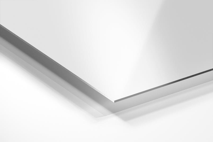Pakor. Blank Dye Sublimation Aluminum Panel, White Semi Gloss - 12 x 18