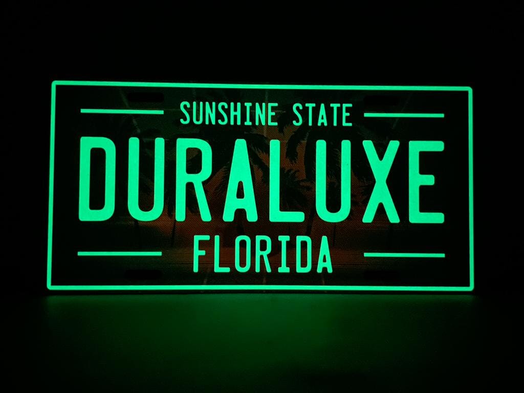 License Plate Glow in The Dark Standard Series Blank Duraluxe